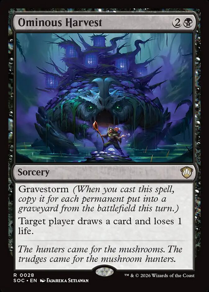 Ominous Harvest - carta Magic The Gathering