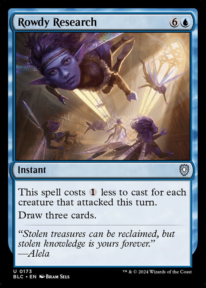 Rowdy Research - carta Magic The Gathering