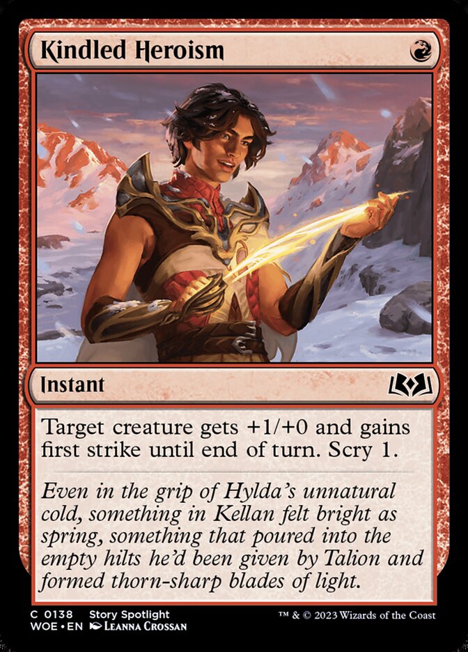 Kindled Heroism - carta Magic The Gathering