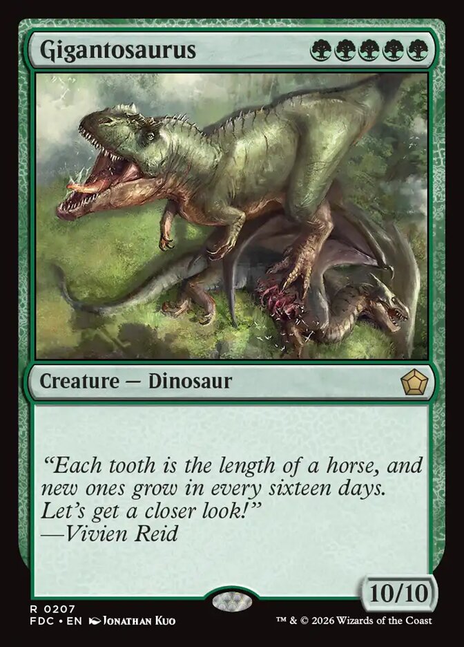 Gigantosaurus - carta Magic The Gathering