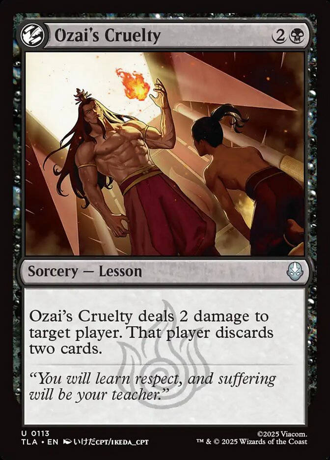 Ozai's Cruelty - carta Magic The Gathering