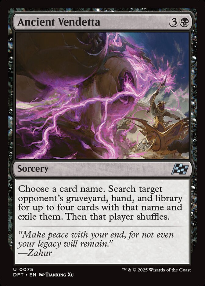 Ancient Vendetta - carta Magic The Gathering