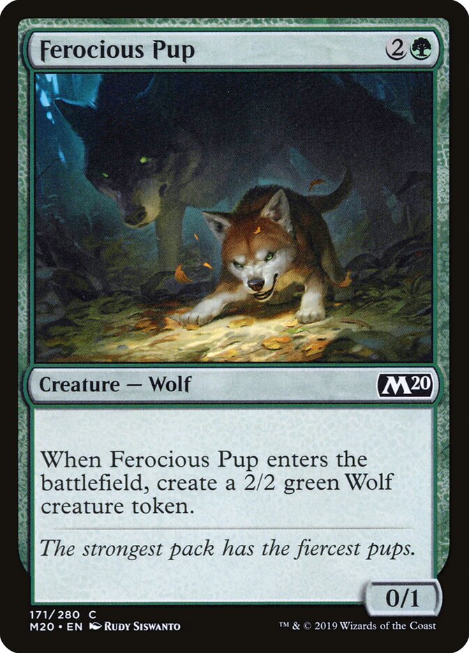 Ferocious Pup - carta Magic The Gathering