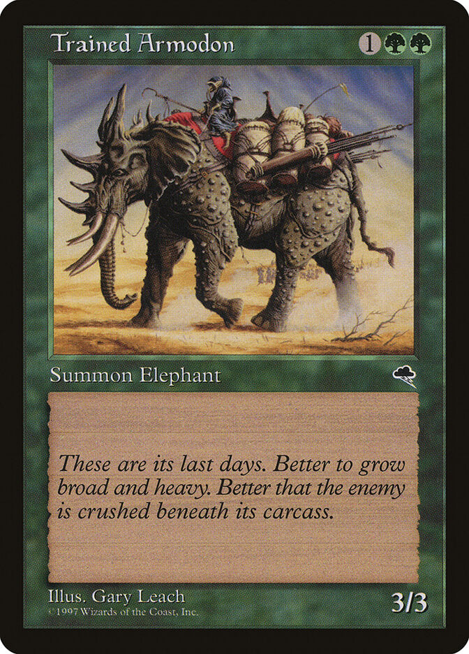 Trained Armodon - carta Magic The Gathering