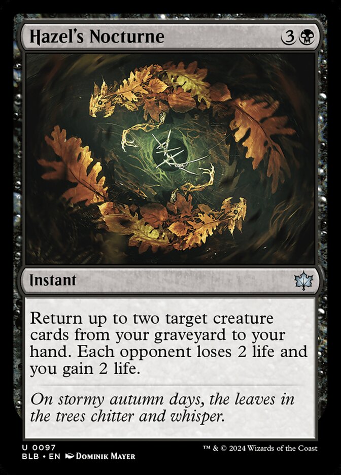 Hazel's Nocturne - carta Magic The Gathering