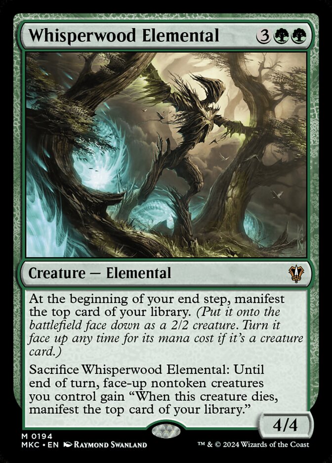 Whisperwood Elemental - carta Magic The Gathering