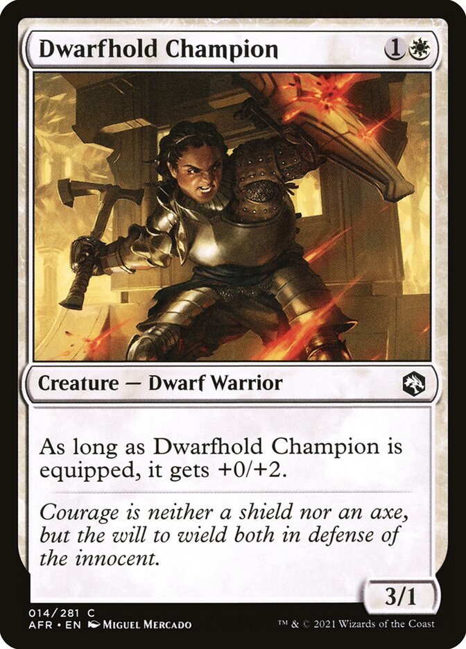 Dwarfhold Champion - carta Magic The Gathering