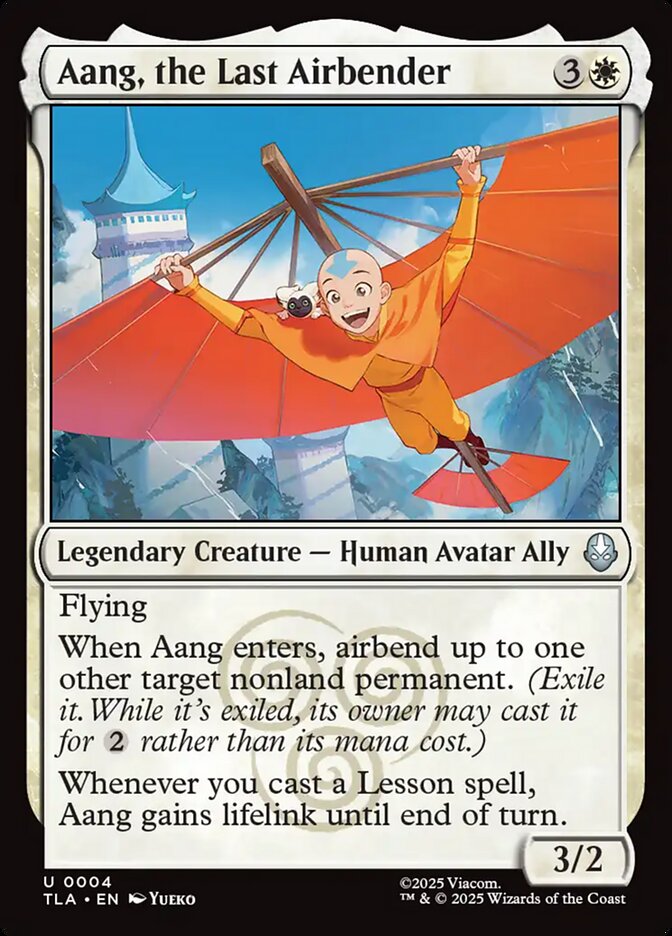 Aang, the Last Airbender - carta Magic The Gathering