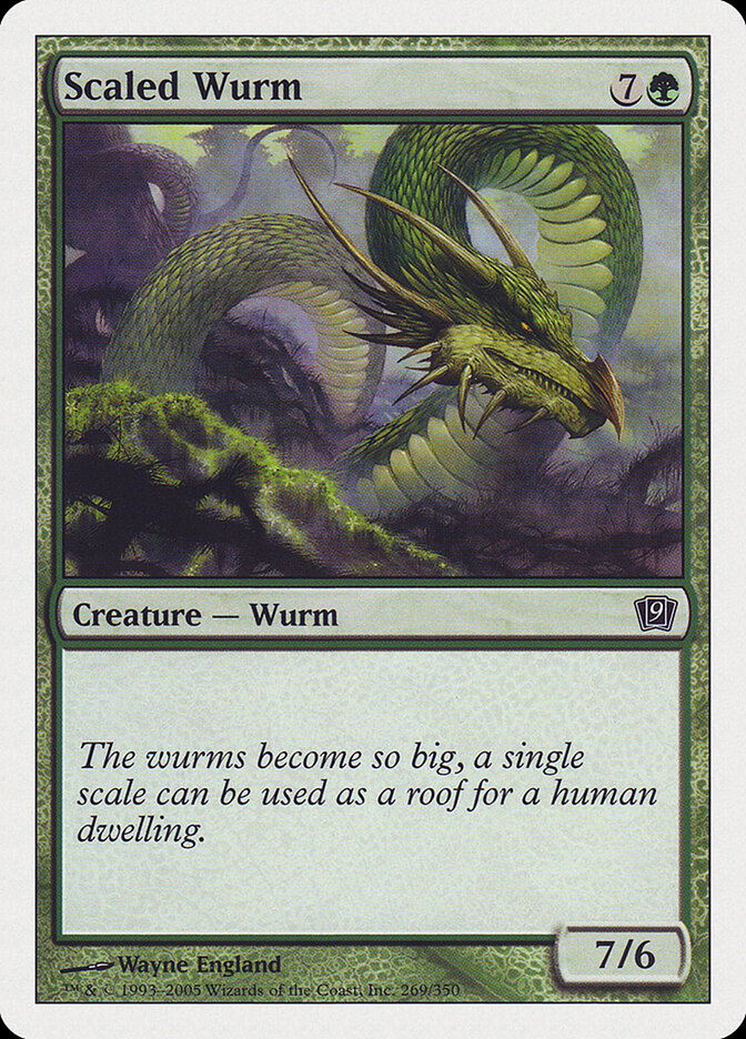 Scaled Wurm - carta Magic The Gathering