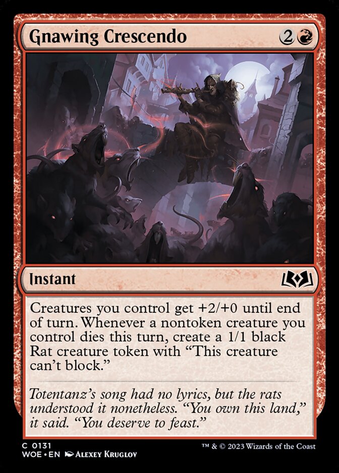 Gnawing Crescendo - carta Magic The Gathering
