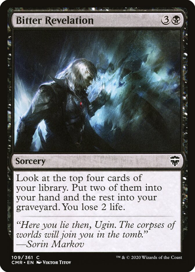 Bitter Revelation - carta Magic The Gathering
