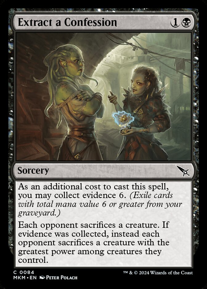 Extract a Confession - carta Magic The Gathering