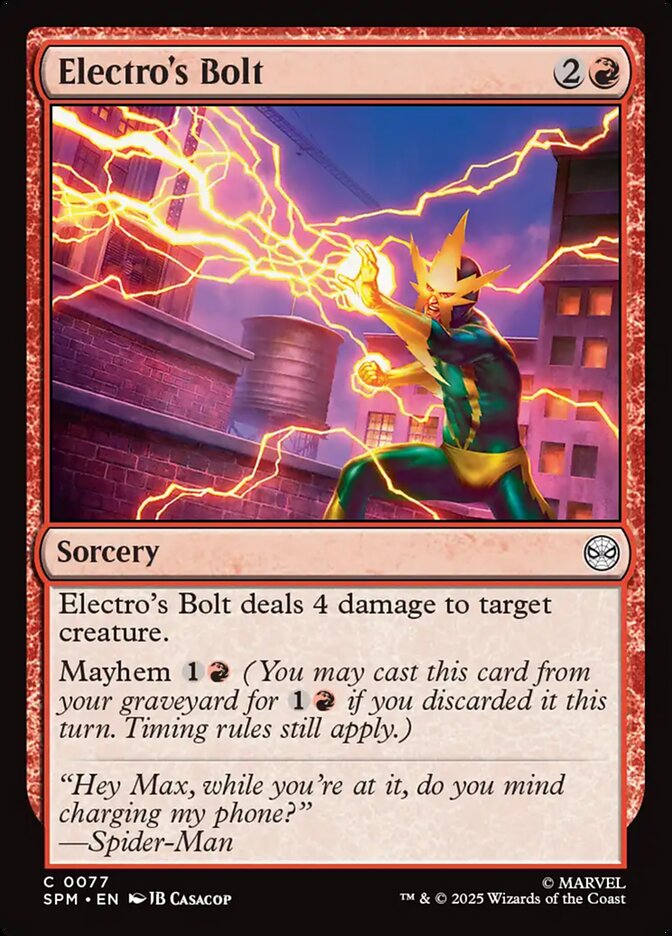 Electro's Bolt - carta Magic The Gathering