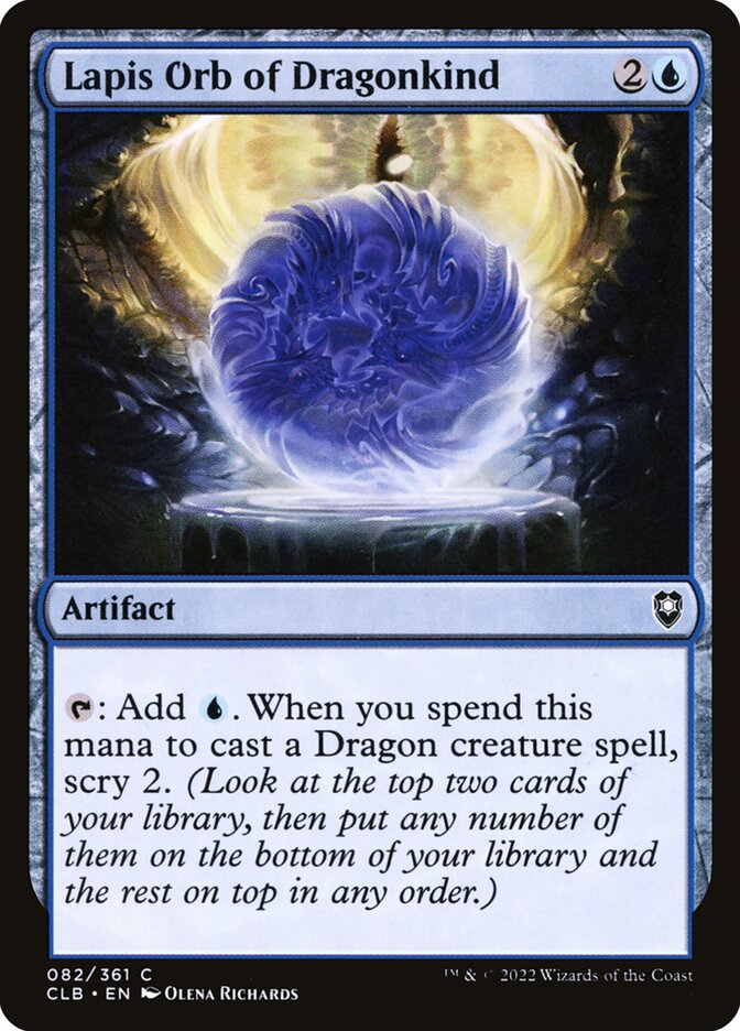 Lapis Orb of Dragonkind - carta Magic The Gathering