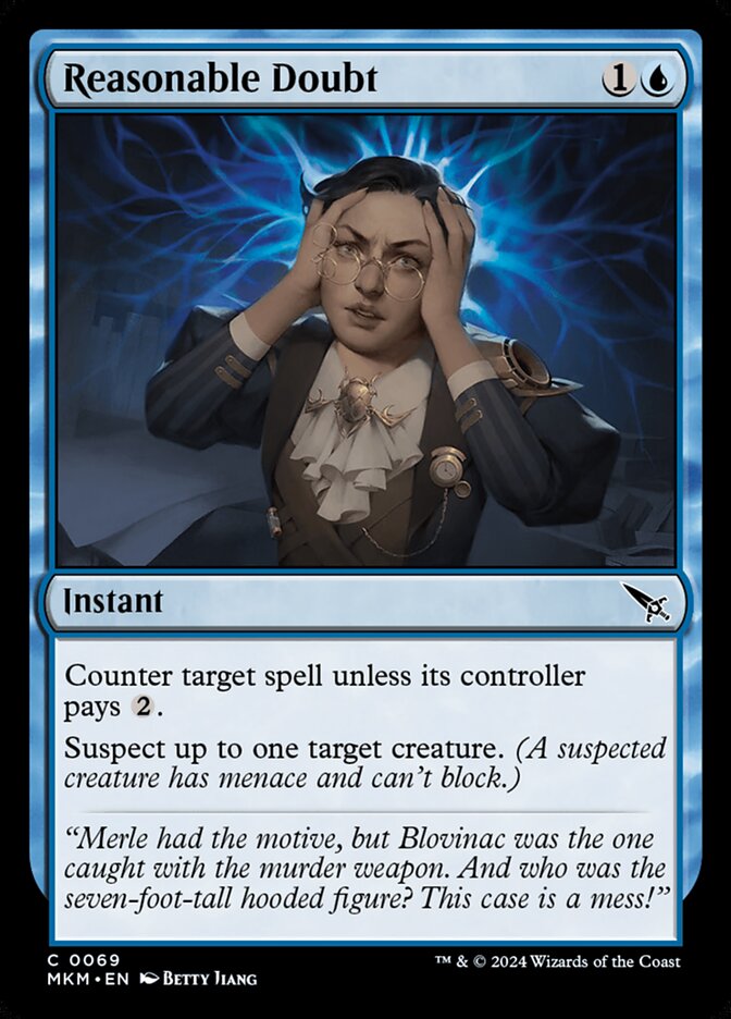 Reasonable Doubt - carta Magic The Gathering