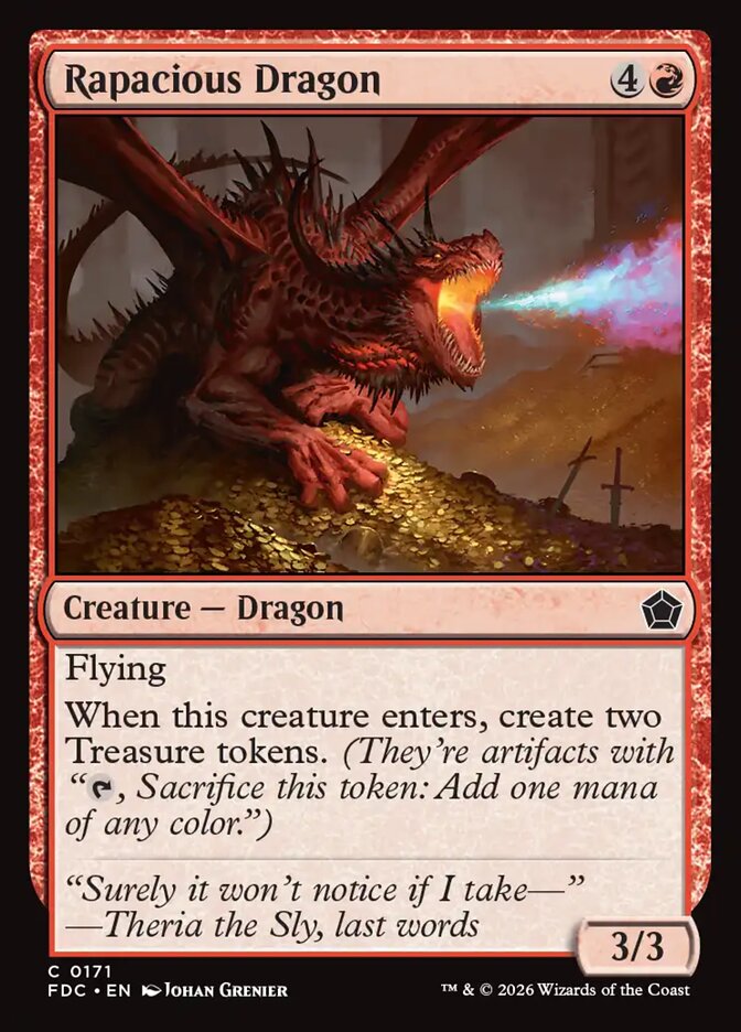 Rapacious Dragon - carta Magic The Gathering