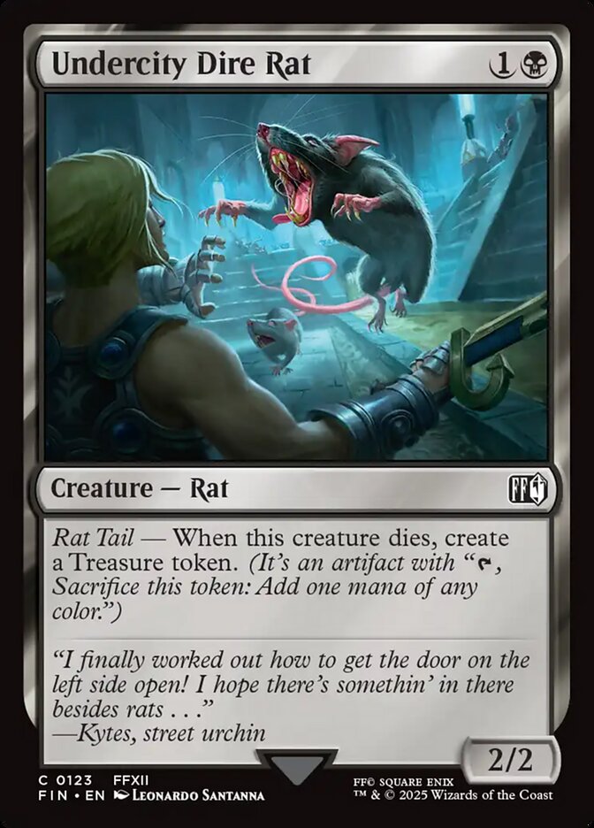 Undercity Dire Rat - carta Magic The Gathering