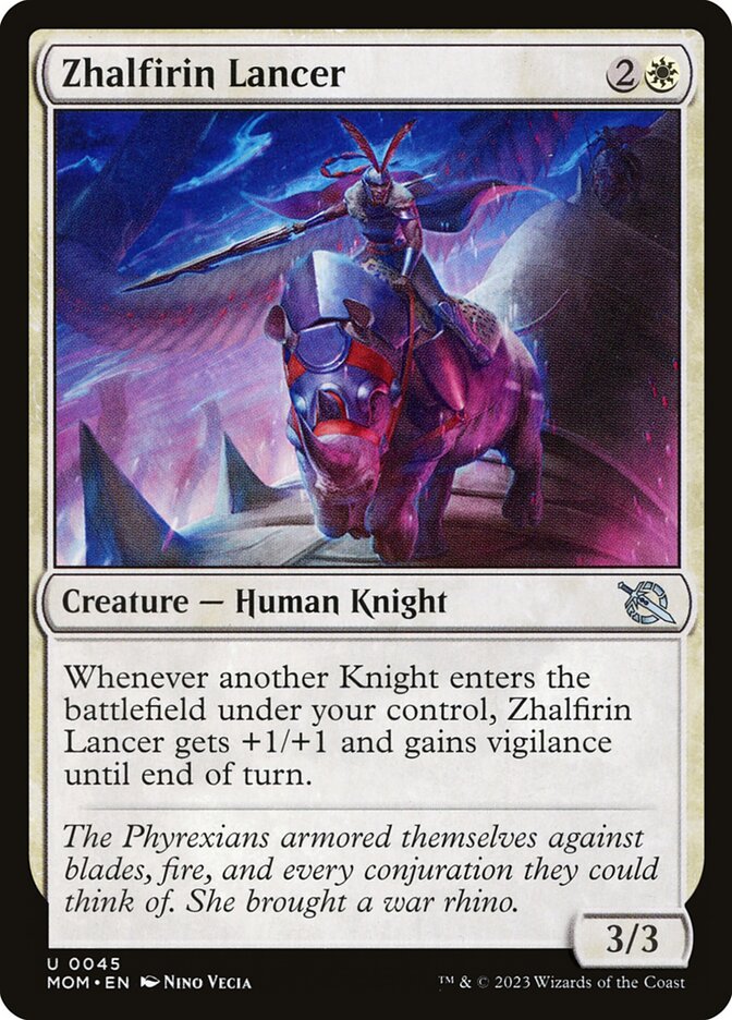 Zhalfirin Lancer - carta Magic The Gathering