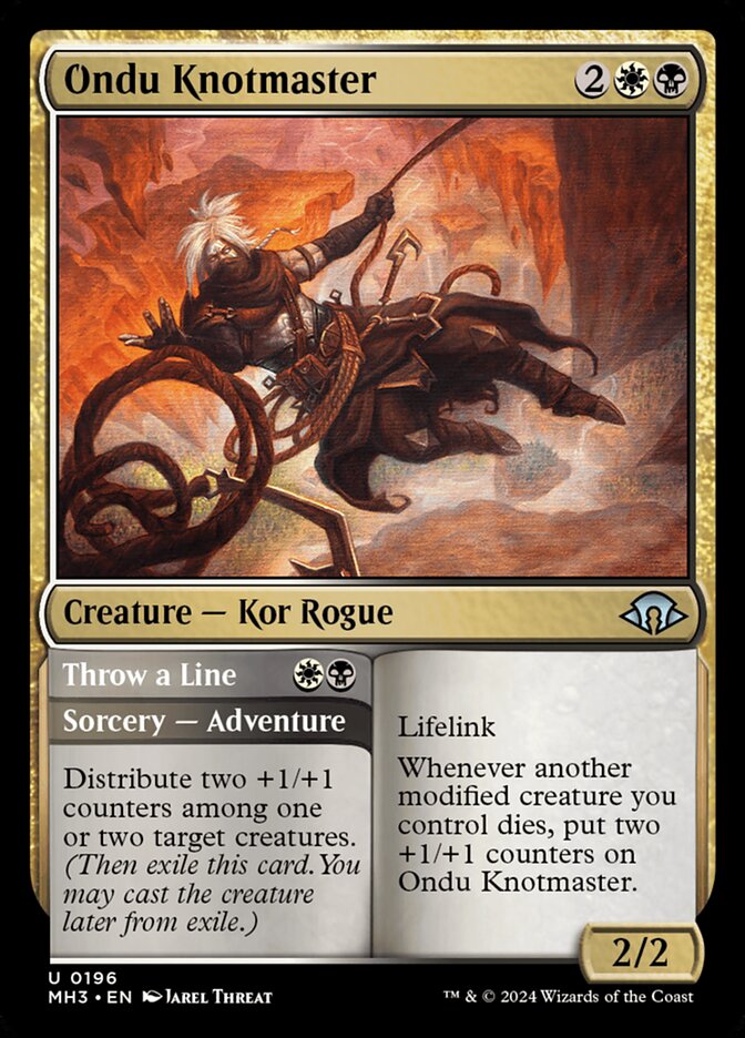 Ondu Knotmaster // Throw a Line - carta Magic The Gathering