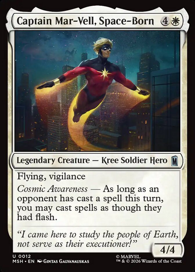 Captain Mar-Vell, Space-Born - carta Magic The Gathering