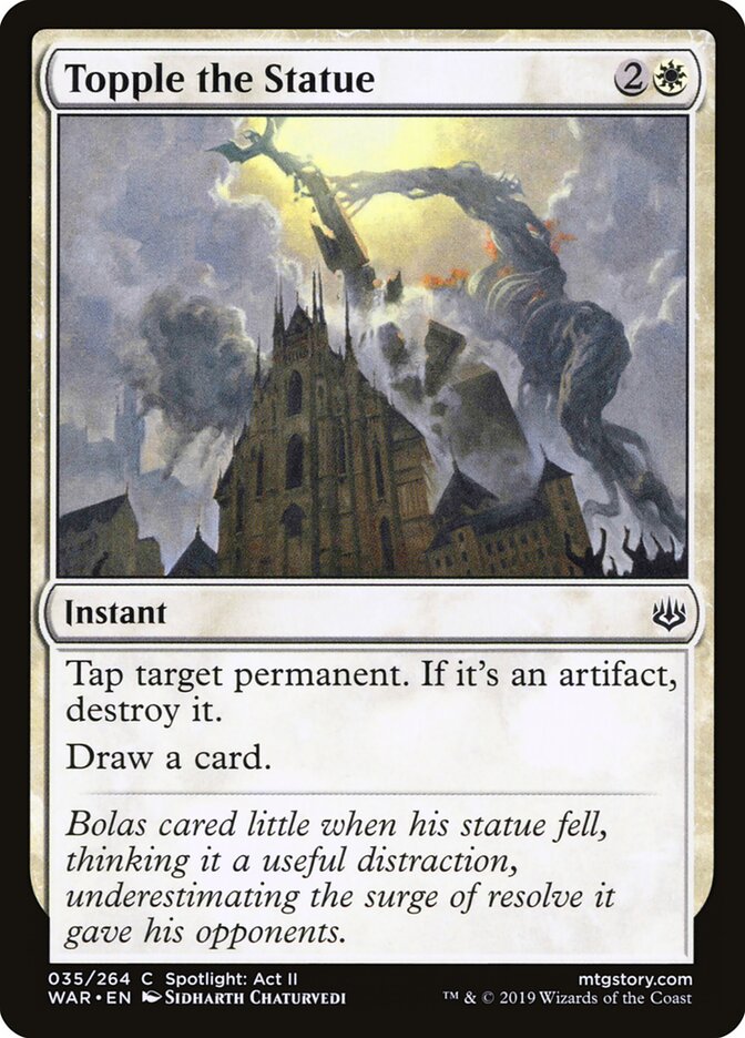 Topple the Statue - carta Magic The Gathering