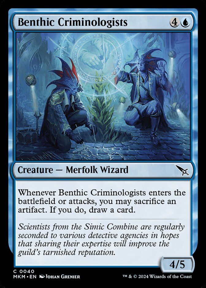 Benthic Criminologists - carta Magic The Gathering