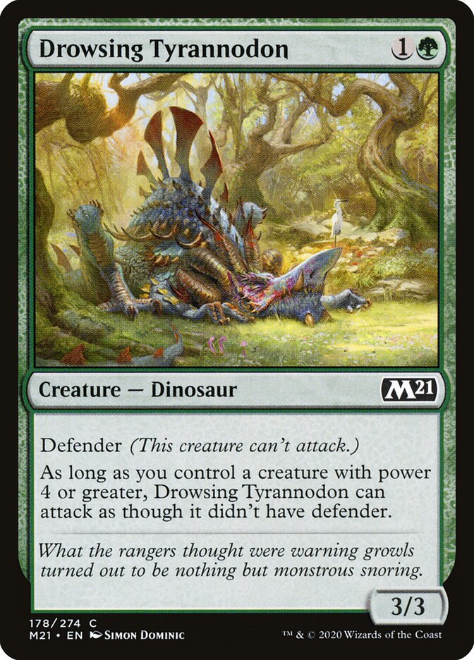 Drowsing Tyrannodon - carta Magic The Gathering