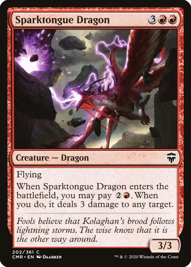 Sparktongue Dragon - carta Magic The Gathering