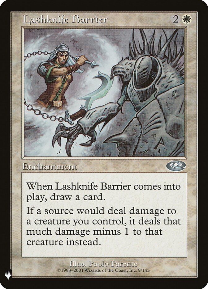 Lashknife Barrier - carta Magic The Gathering