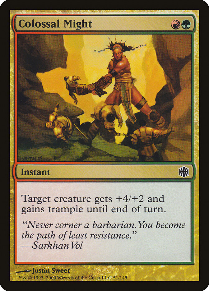 Colossal Might - carta Magic The Gathering