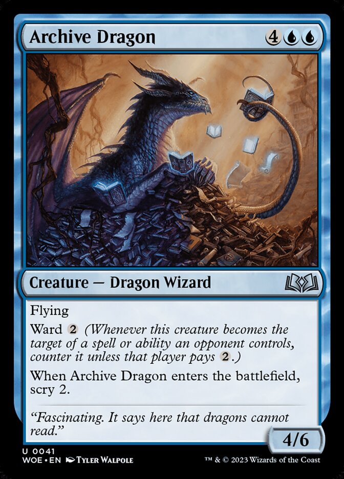 Archive Dragon - carta Magic The Gathering