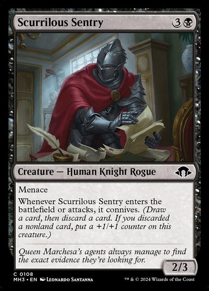 Scurrilous Sentry - carta Magic The Gathering