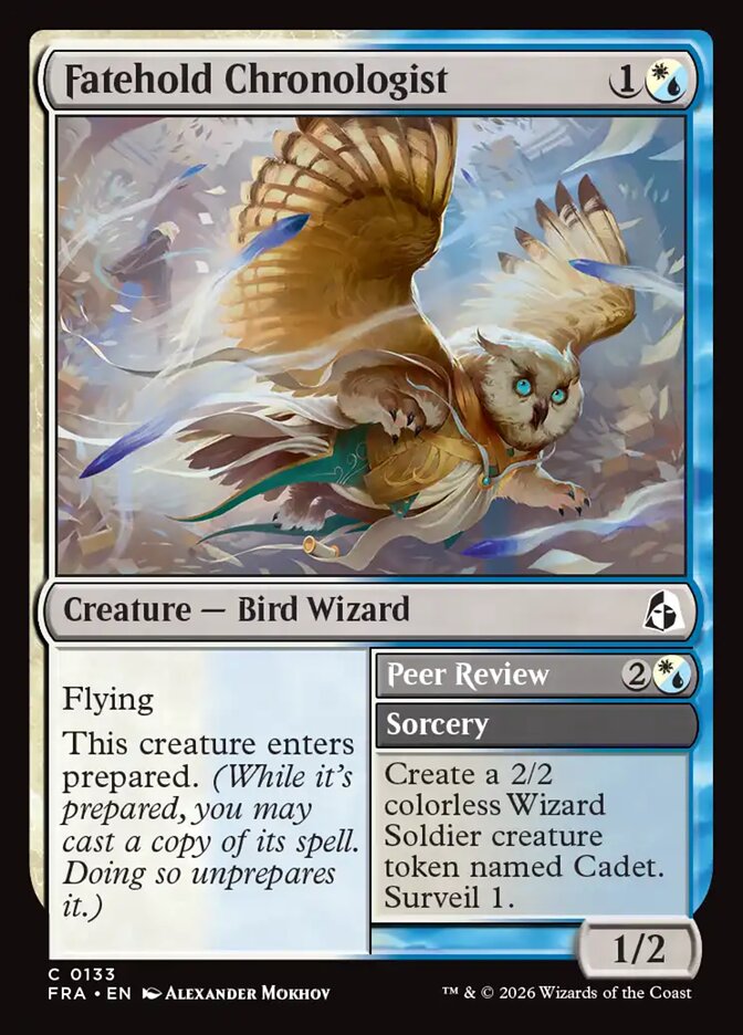 Fatehold Chronologist // Peer Review - carta Magic The Gathering