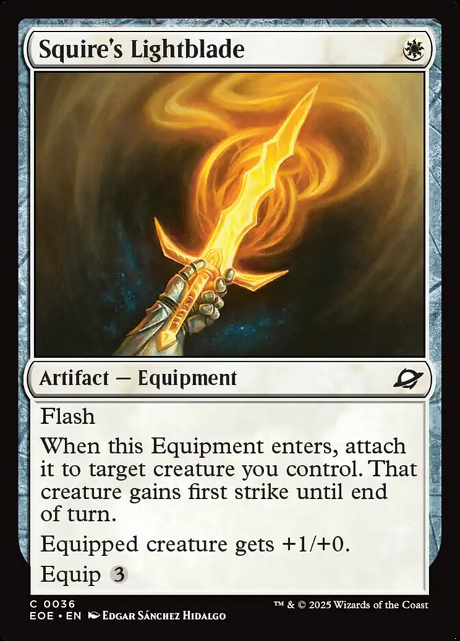 Squire's Lightblade - carta Magic The Gathering