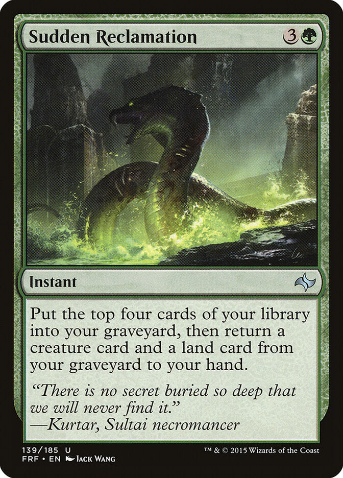 Sudden Reclamation - carta Magic The Gathering