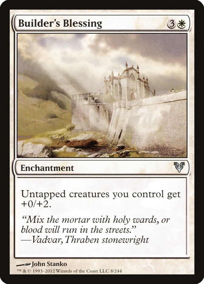 Builder's Blessing - carta Magic The Gathering