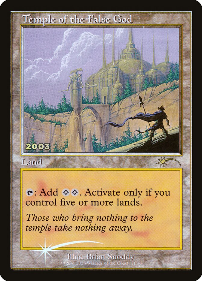 Temple of the False God - carta Magic The Gathering