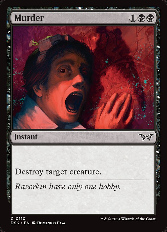 Murder - carta Magic The Gathering