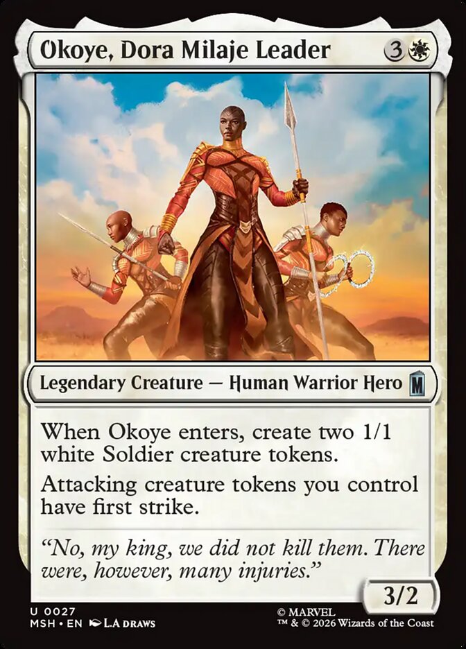 Okoye, Dora Milaje Leader - carta Magic The Gathering