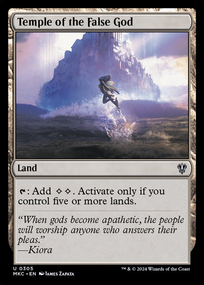 Temple of the False God - carta Magic The Gathering