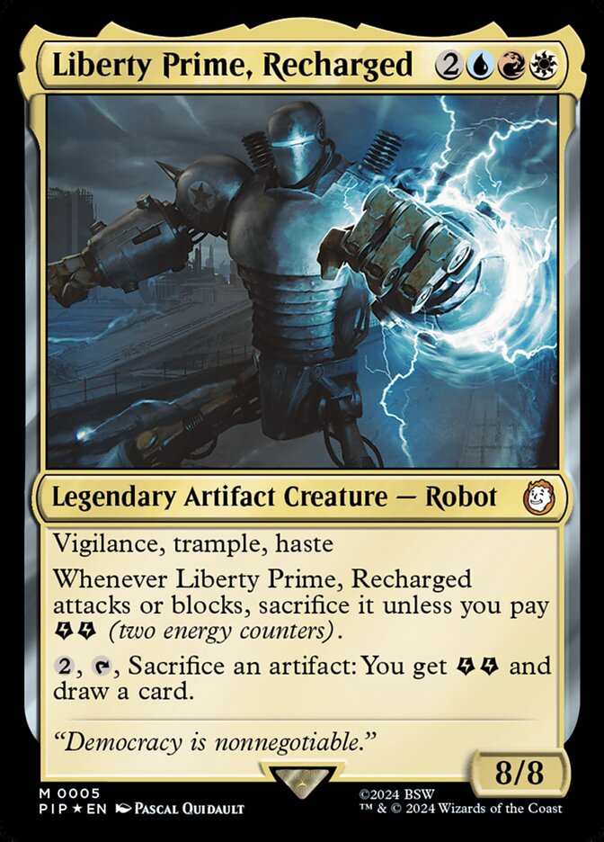 Liberty Prime, Recharged - carta Magic The Gathering