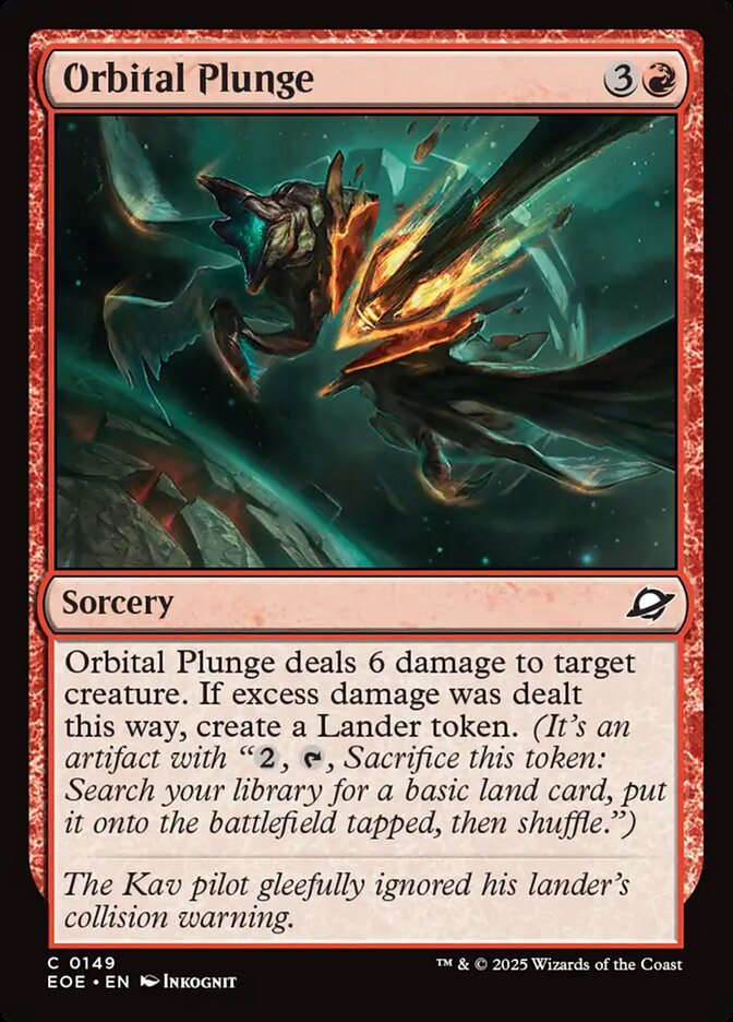 Orbital Plunge - carta Magic The Gathering