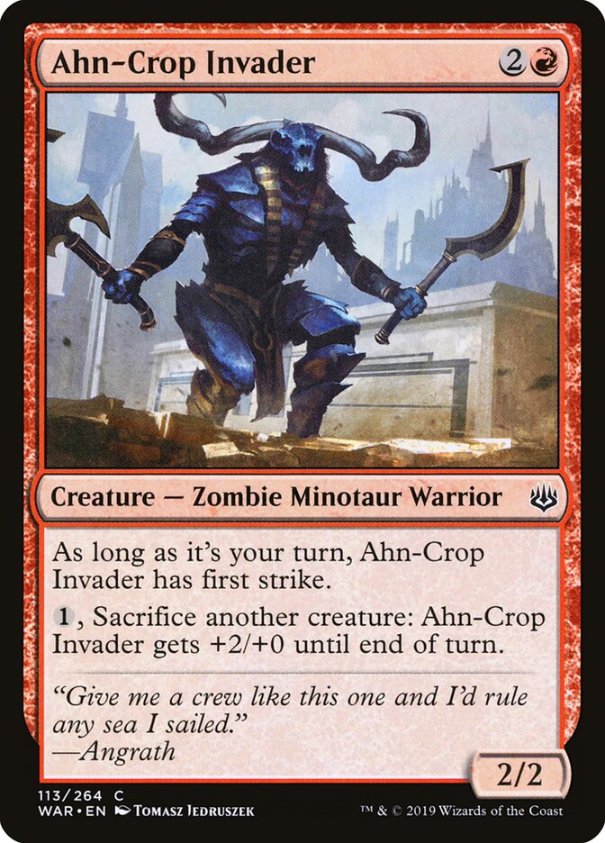 Ahn-Crop Invader - carta Magic The Gathering