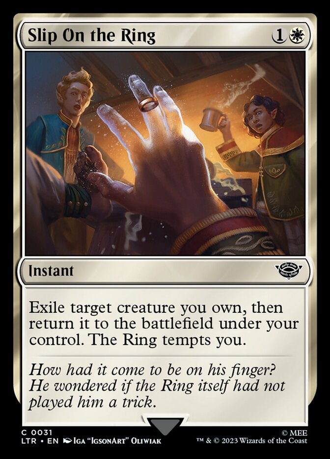 Slip On the Ring - carta Magic The Gathering