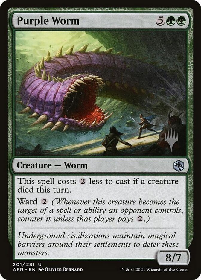 Purple Worm - carta Magic The Gathering