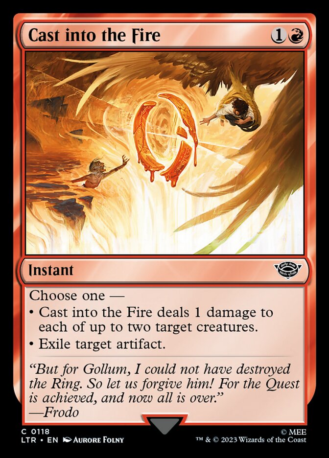 Cast into the Fire - carta Magic The Gathering