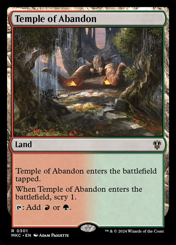 Temple of Abandon - carta Magic The Gathering