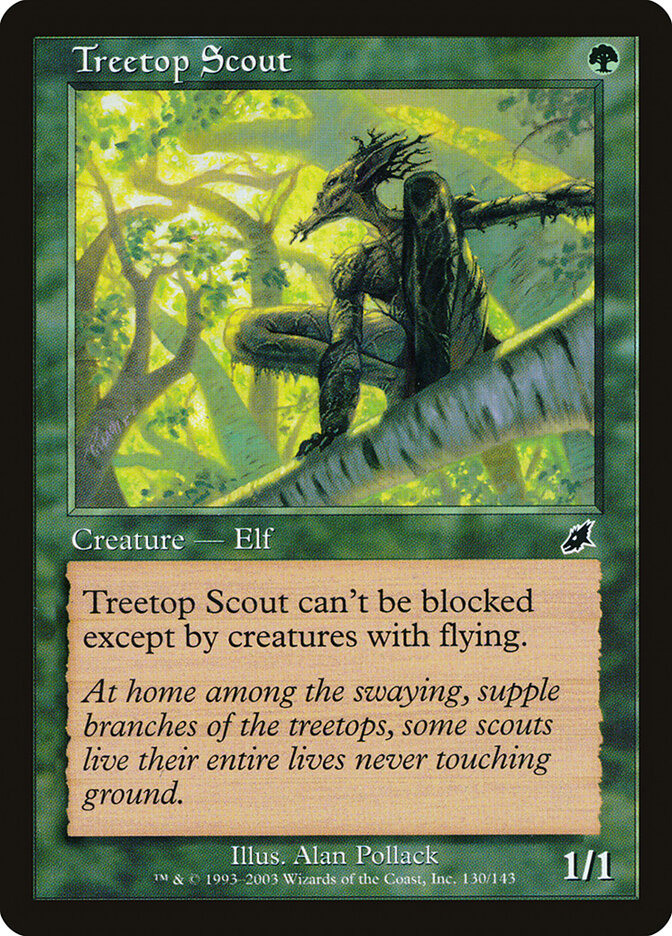 Treetop Scout - carta Magic The Gathering
