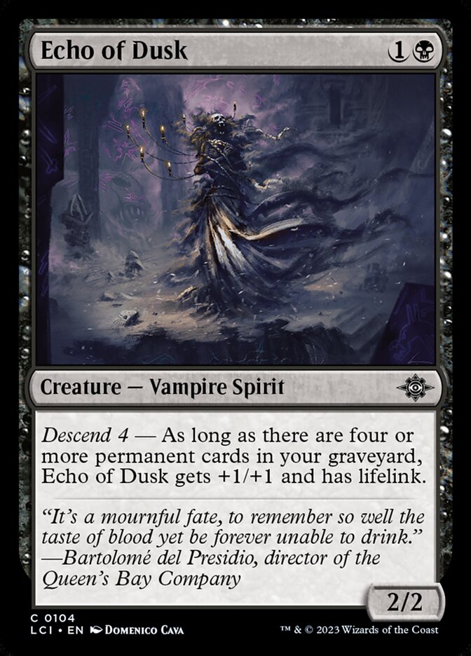 Echo of Dusk - carta Magic The Gathering