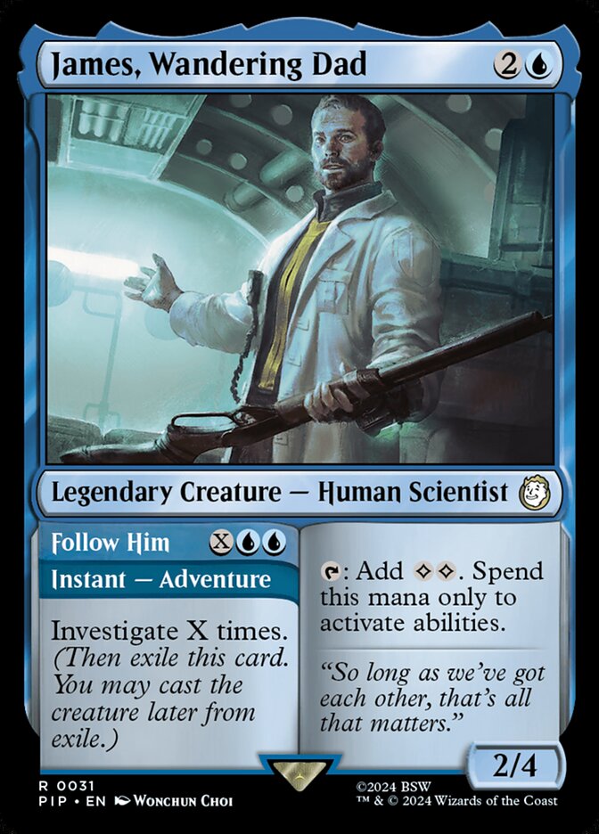 James, Wandering Dad // Follow Him - carta Magic The Gathering